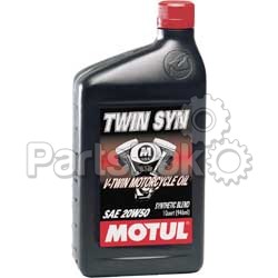 Motul 2900QTA; Twin Syn V-Twin Motorcycle Oil 20W-50 1Qt