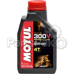 Motul 102707; 300V Offroad 4T Competition Synthetic Oil 5W-40 Liter; 2-WPS-82-2026
