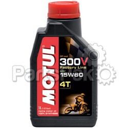 Motul 102710; 300V Offroad 4T Competition Synthetic Oil 15W-60 Liter