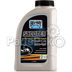 Bel-Ray 99429B1LW; Scooter Synthetic Ester Blend 4T Engine Oil 5W-40 1L