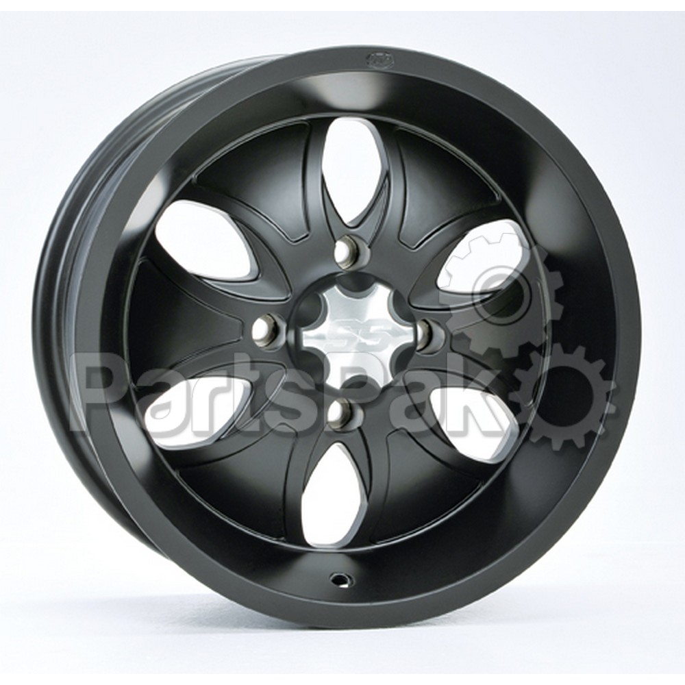 ITP (Industrial Tire Products) 14SB19BX; Wheel, System 6 Alloy Wheel Matte Black 14X7 4/115 5+2