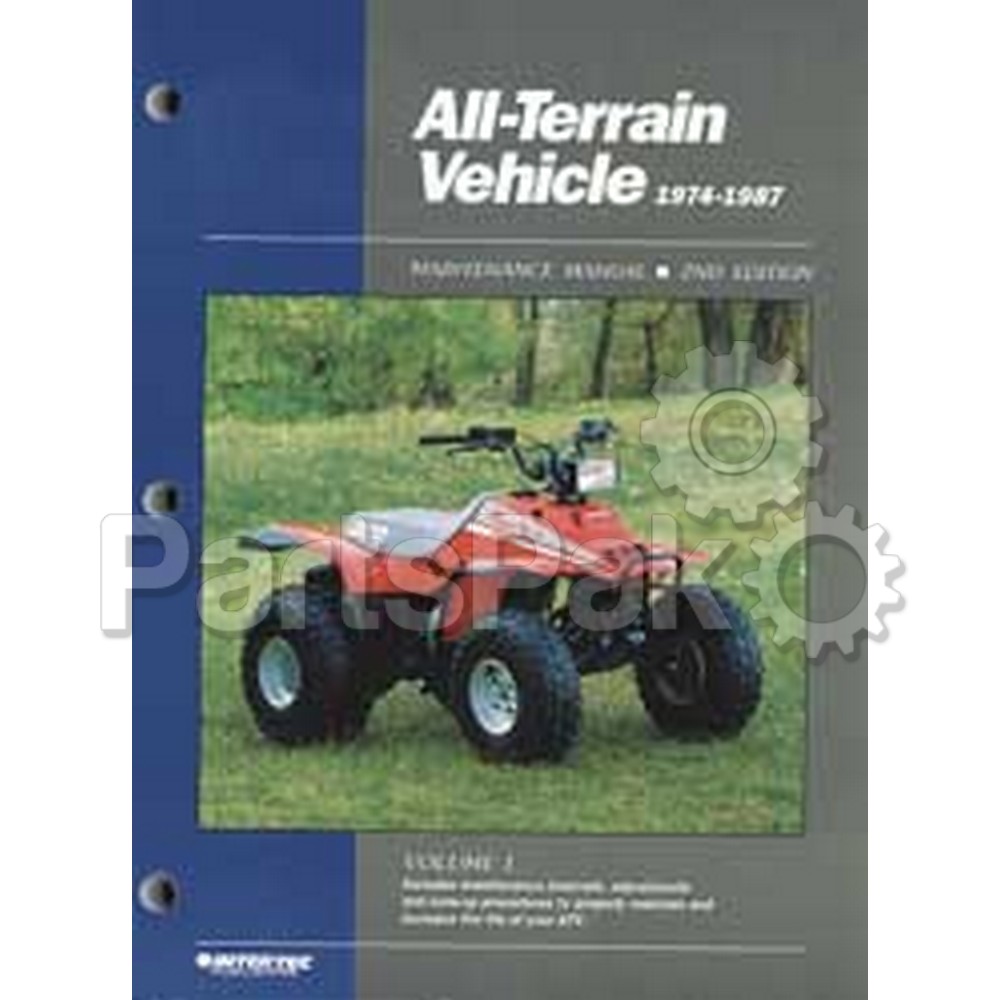 Clymer Manuals ATV2-1; M101 Atv Maintenance Manual 88-92 Volume 2