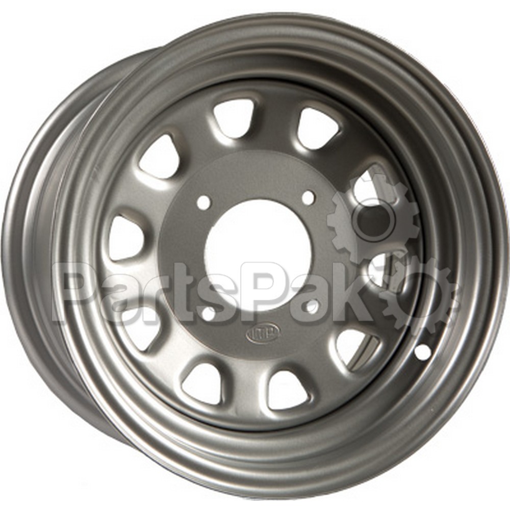 ITP (Industrial Tire Products) D12R411; Delta Steel Wheel Silver 12X7 2+5 4/110 Rear