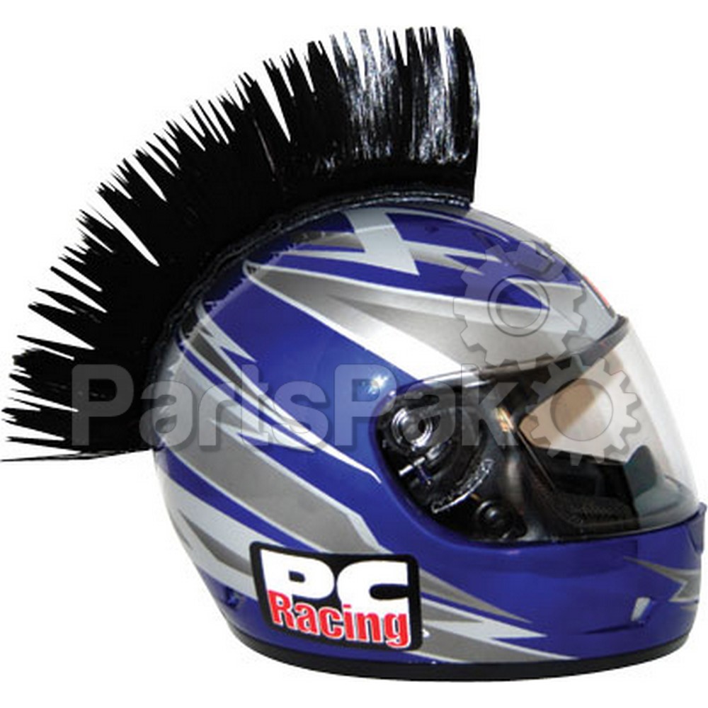 PC Racing PCHMBLACK; Helmet Mohawk (Black)