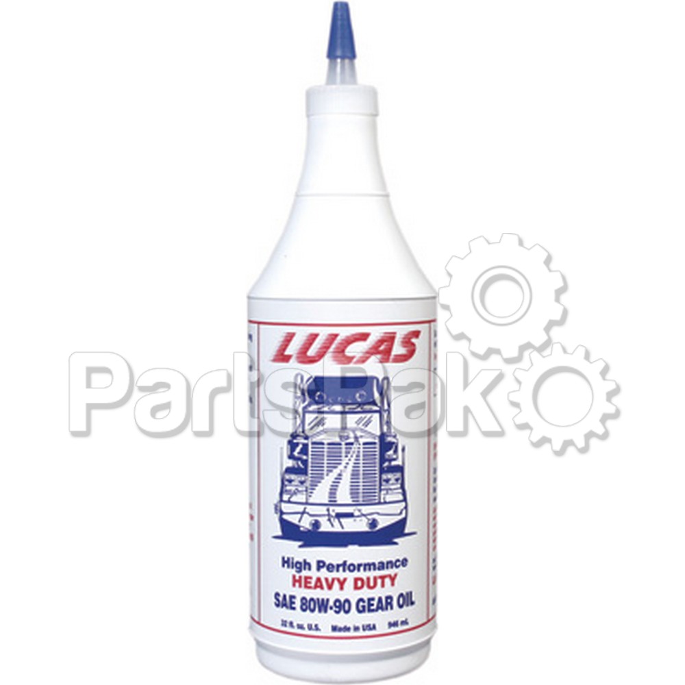 Lucas 10043; Heavy Duty Gear Oil 80W-90 Qt (Sold Individually)