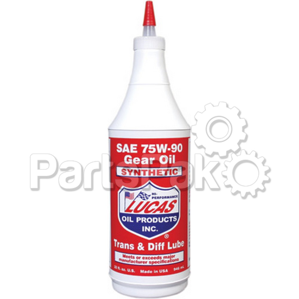 Lucas 10047; Synthetic Gear Oil 75W-90 Qt (Sold Individually)