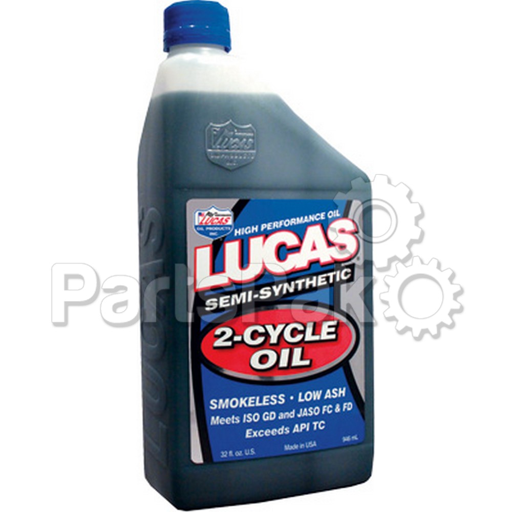 Lucas 10110; Semi-Synthetic 2-Cycle Oil Qt (Sold Individually)