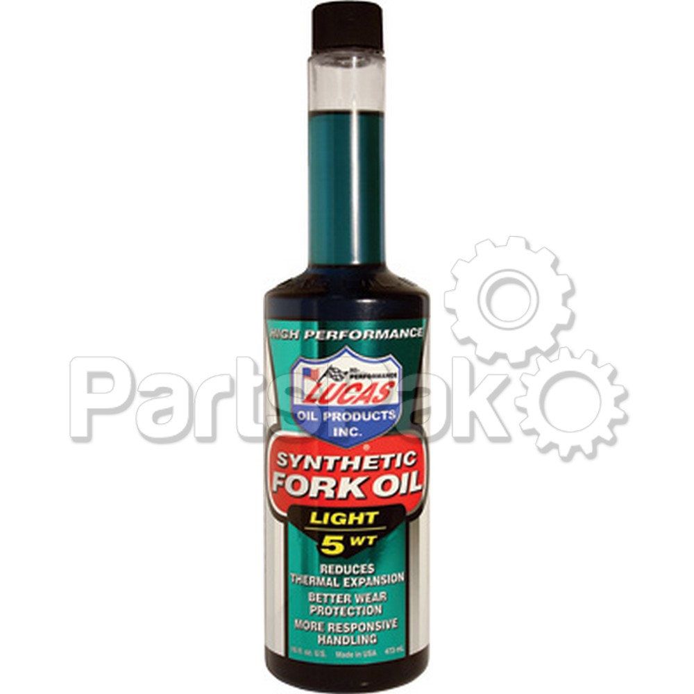Lucas 10771; Synthetic Fork Oil 5Wt 16Oz (Sold Individually)