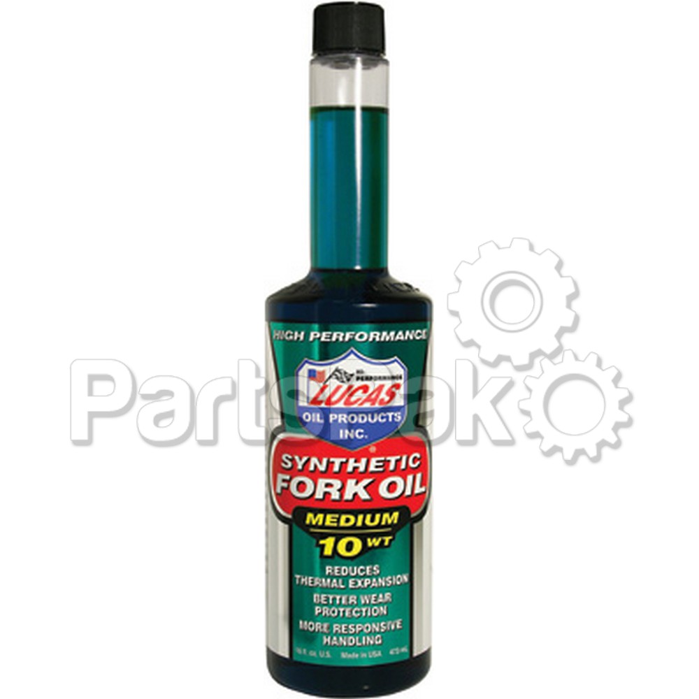 Lucas 10772; Synthetic Fork Oil 10Wt 16Oz (Sold Individually)