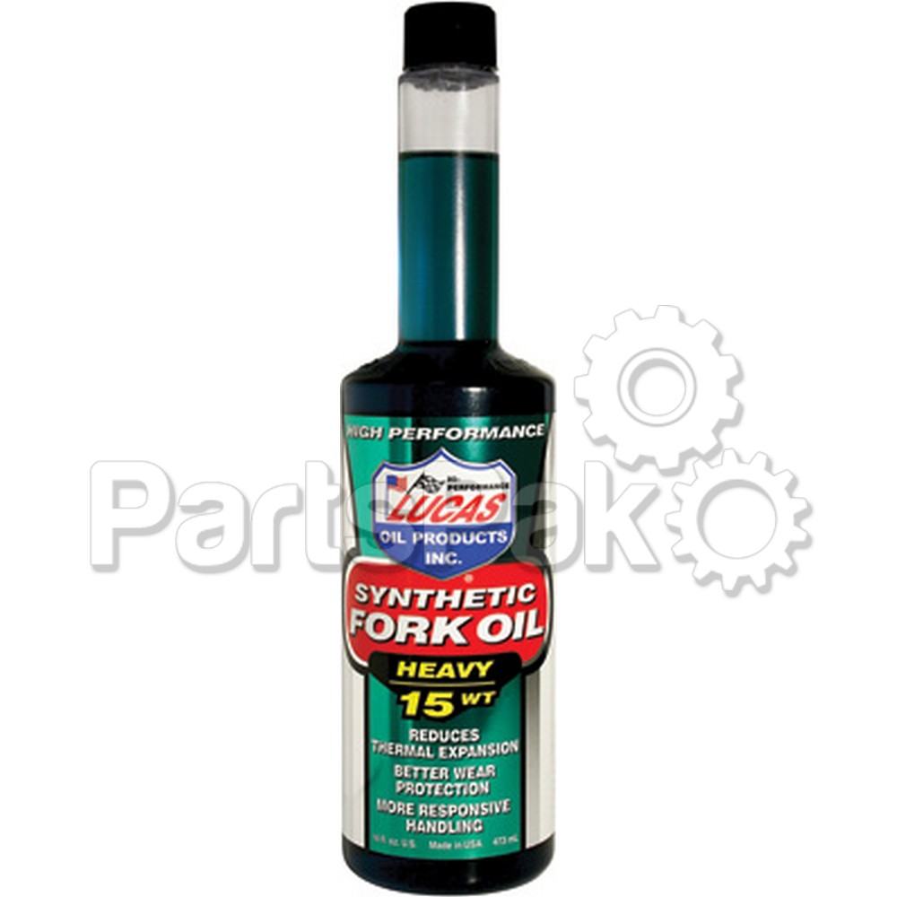 Lucas 10773; Synthetic Fork Oil 15Wt 16Oz (Sold Individually)