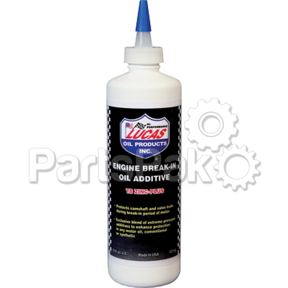 Lucas 10063; Engine Break-In Oil Additive (Sold Individually)