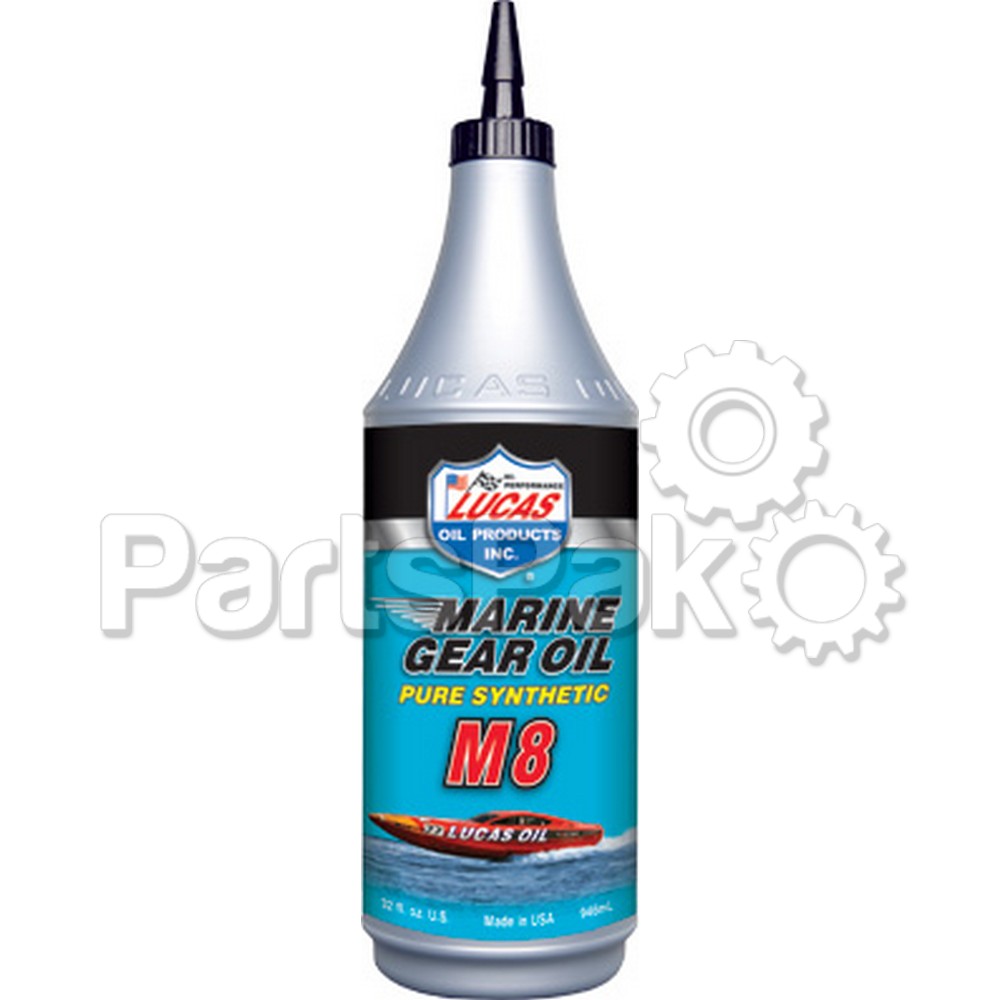 Lucas 10652; Marine Gear Oil Pure Synthetic M8 1Qt