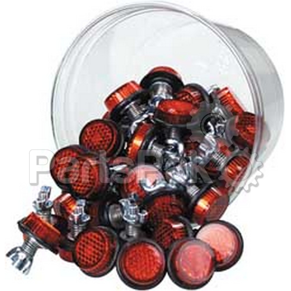 Chris Products CH40R; Mini-Reflectors Red 40-Pack