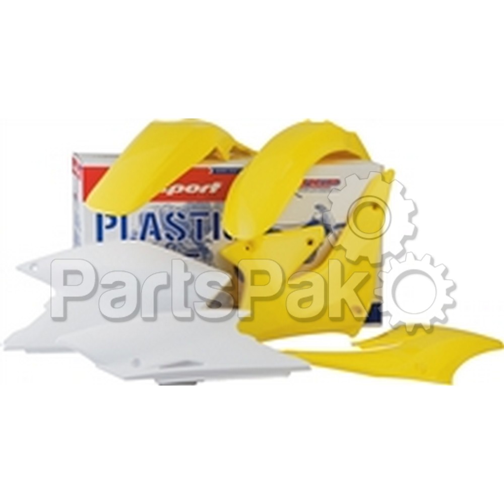 Polisport 90208; Plastic Body Kit Yellow / White