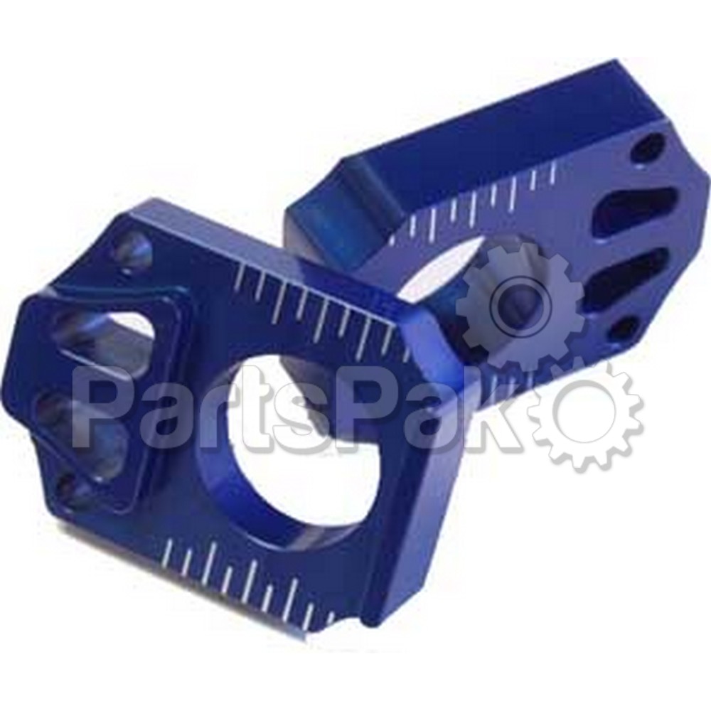 Works Connection 17-032; Axle Block Fits Yamaha Blue