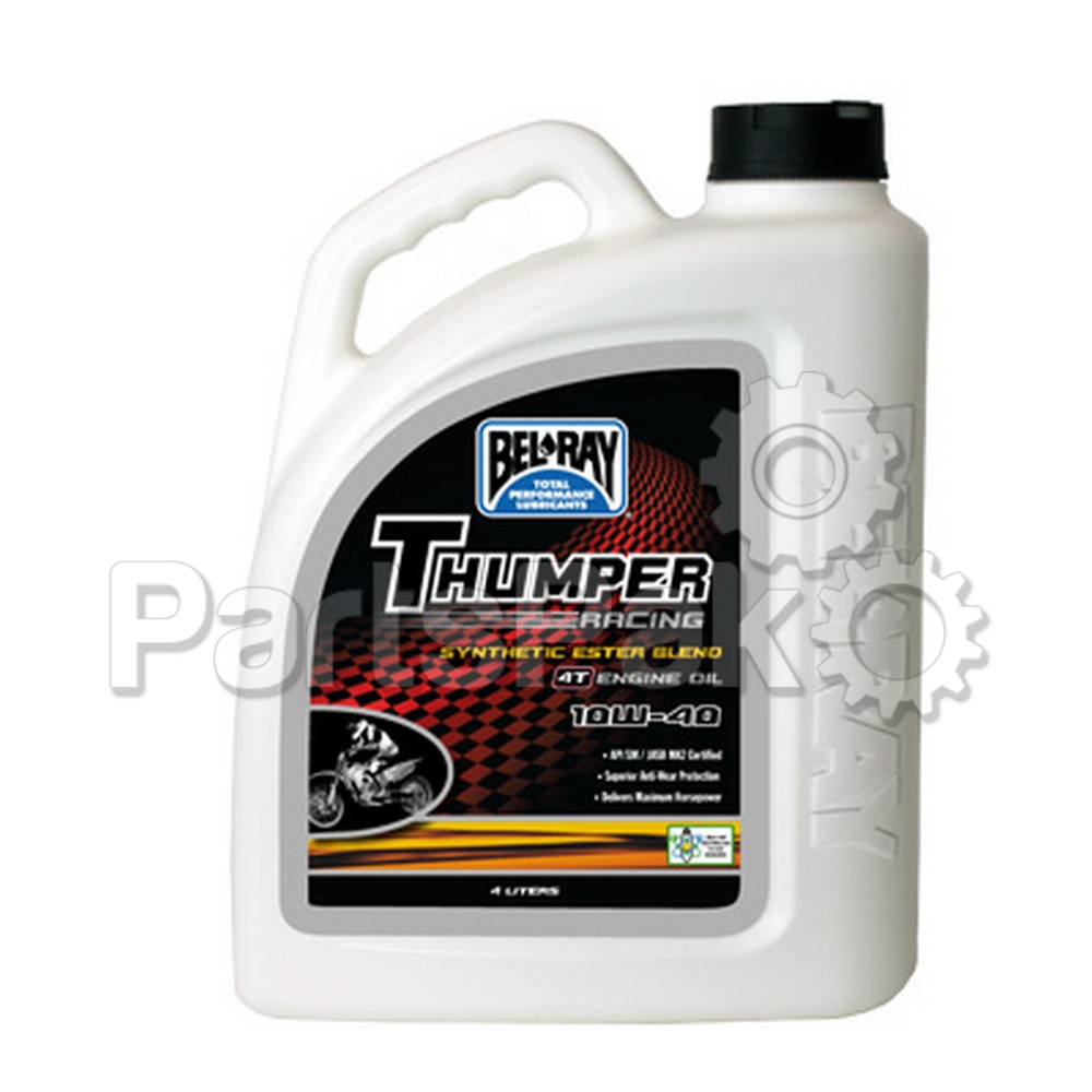 Bel-Ray 99520-B4LW; Thumper Synthetic Ester Blend 4T Engine Oil 10W-40 4-Liter