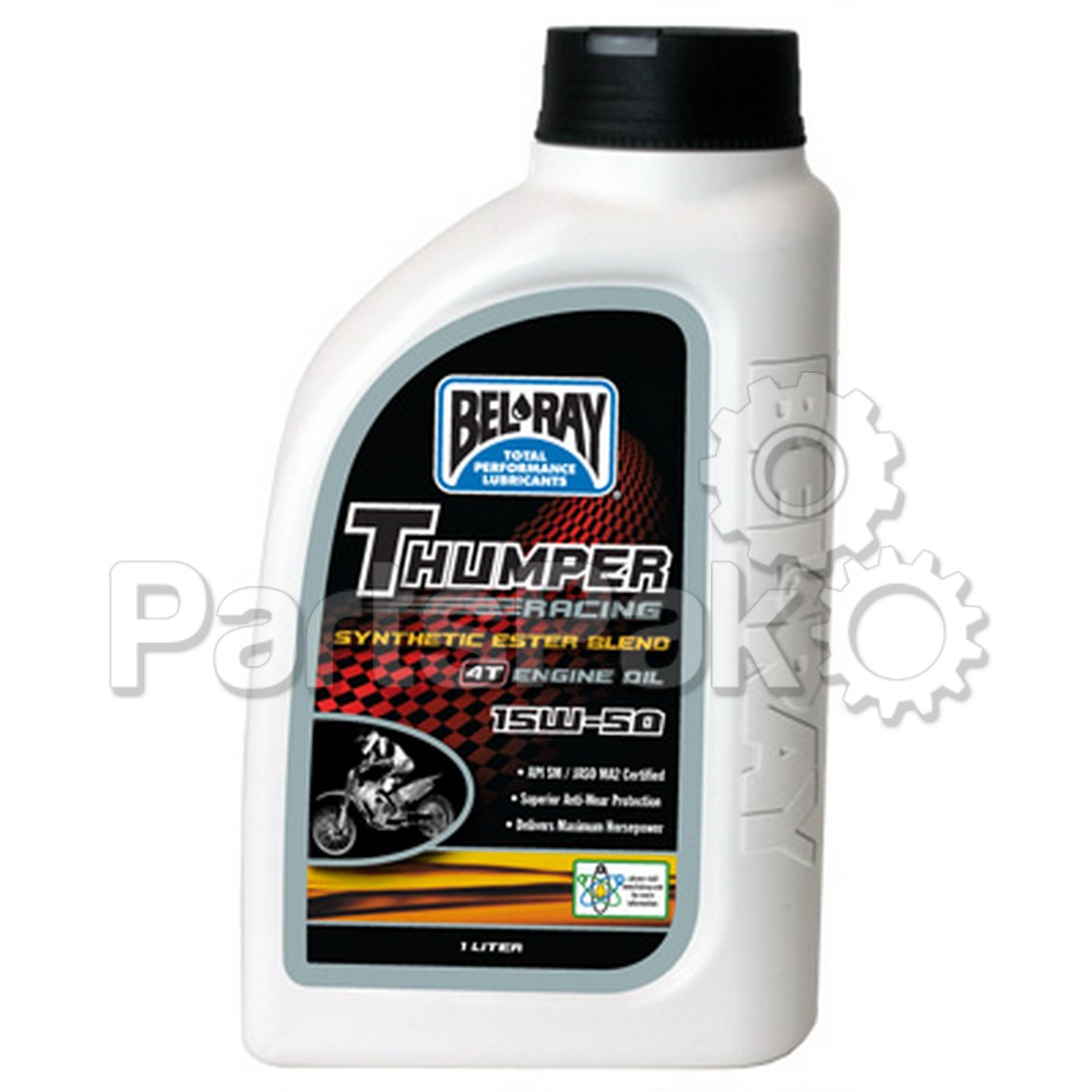 Bel-Ray 99530-B1LW; Thumper Synthetic Ester Blend 4T Engine Oil 15W-50 1L