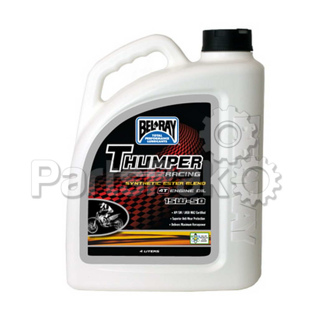 Bel-Ray 99530-B4LW; Thumper Synthetic Ester Blend 4T Engine Oil 15W-50 4L