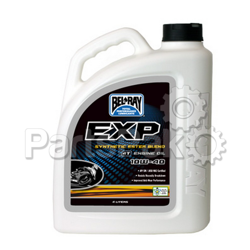 Bel-Ray 99120-B4LW; Exp Synthetic Ester Blend 4T Engine Oil 10W-40 4-Liter