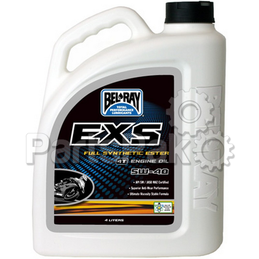Bel-Ray 99150B4LW; Exs Full Synthetic Ester 4T Engine Oil 5W-40 4L