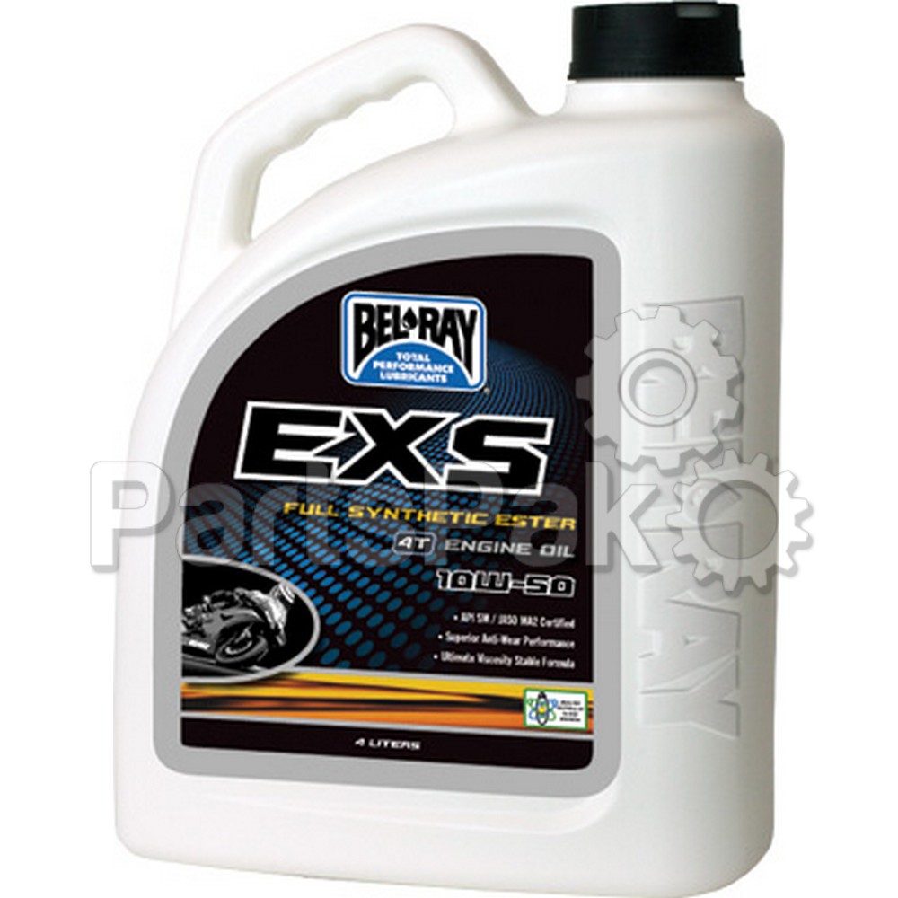 Bel-Ray 99160-B4LW; Exs Full Synthetic Ester 4T Engine Oil 10W-50 4-Liter