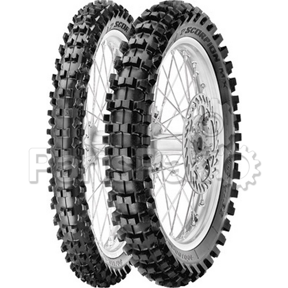 Pirelli 1662700; Tire 110/90-19R Mxms Scorpion Mx Midsoft