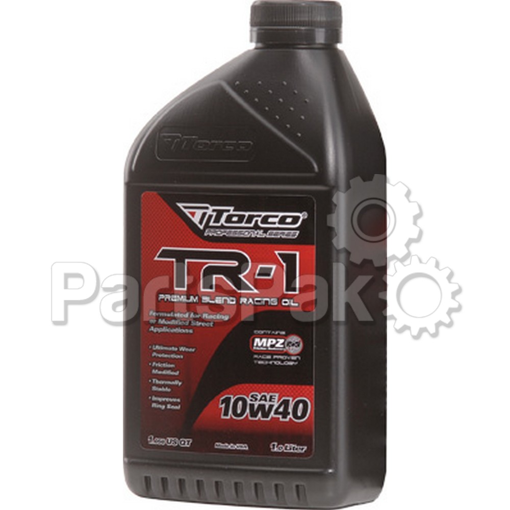 Torco A141040B; Tr-1R Premium Blend Racing Oil 10W-40 55Gal