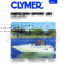 Clymer Manuals W815; Mercury Sport Jet/PWC 90-120 1993 1994 1995 Service Repair Manual