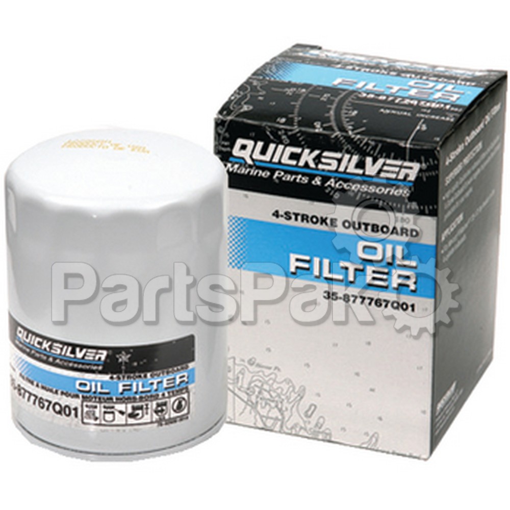 Quicksilver 35-877767Q01; W9 4-Stroke Outboard Oil Filter- Replaces Mercury / Mercruiser
