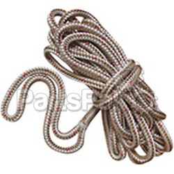 New England Ropes 50591600025; Dockline Double Braided 1/2 X 25 Ft White/Gold; LNS-325-50591600025