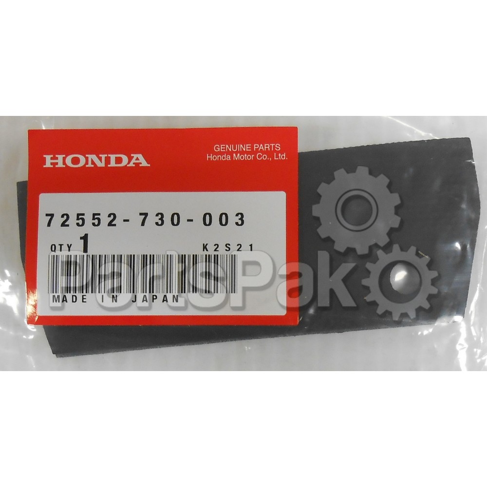 Honda 72552-730-003 Rubber, Blower; 72552730003