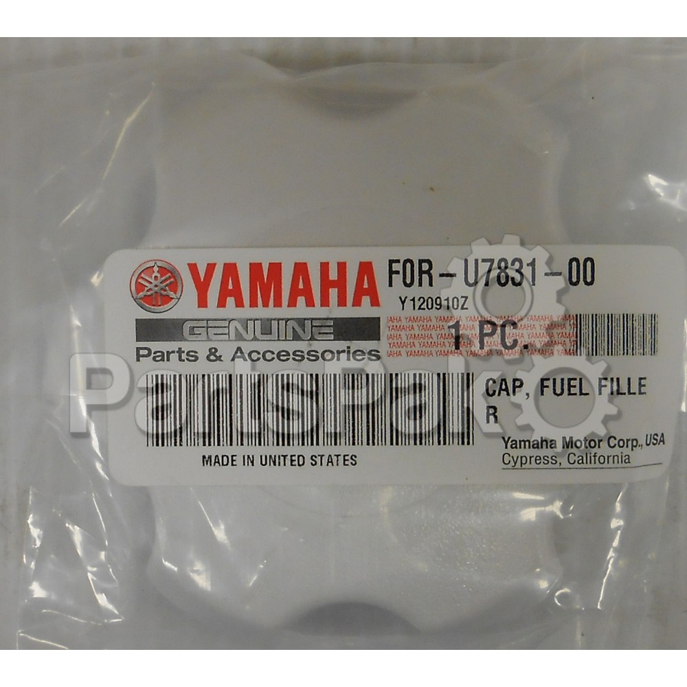 Yamaha F0R-U7831-00-00 Cap, Fuel Filler; F0RU78310000