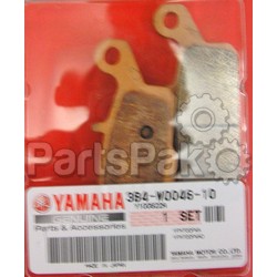 Yamaha 3B4-W0046-10-00 Brake Pad Kit 2; 3B4W00461000