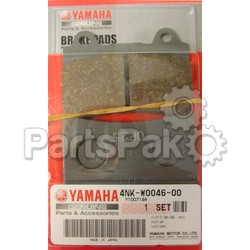Yamaha 4NK-W0046-00-00 Brake Pad Kit 2; 4NKW00460000