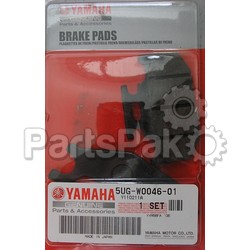 Yamaha 5UG-W0046-01-00 Brake Pad Kit 2; 5UGW00460100
