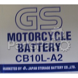 Yamaha BTG-GM10Z-3A-00 Yb10La2 Yuasa Battery (Not Filled w/ Acid); New # YB1-0LA20-00-00