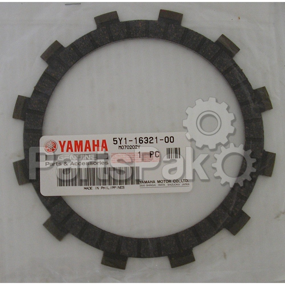 Yamaha 5Y1-16321-00-00 Plate, Friction; 5Y1163210000