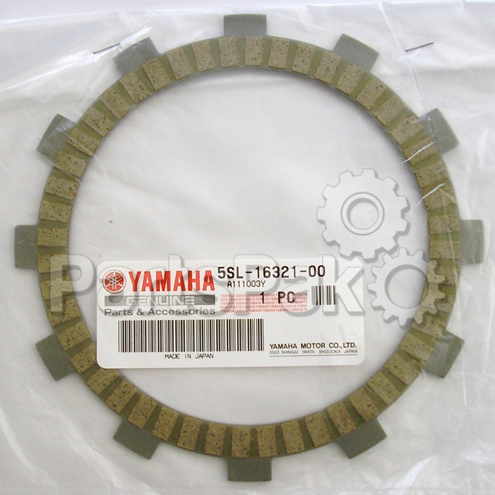 Yamaha 5SL-16321-00-00 Plate, Friction; 5SL163210000
