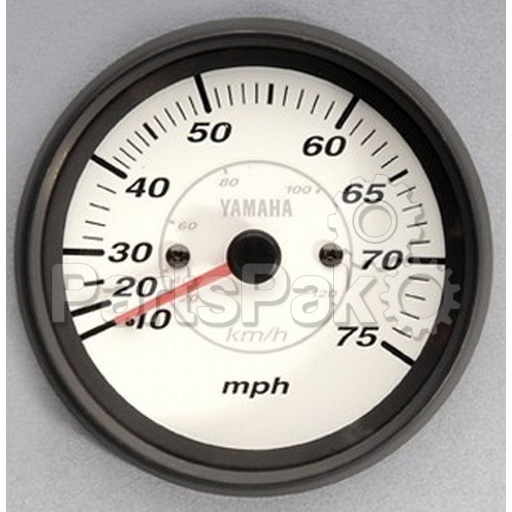Yamaha 6Y7-83510-10-00 Pro Series II Speedometer 0-75 (White); 6Y7835101000