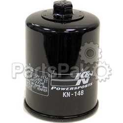 K&N KN-148; Oil Filter (Black); 2-WPS-56-0148
