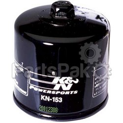 K&N KN-153; Oil Filter (Black); 2-WPS-56-0153