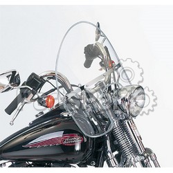 National Cycle N2350; Harley-Davidson Springer Windshield (2.0mm thick with beaded trim) - HARDWARE KIT INCLUDED