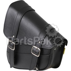 Dowco 59776-00; Black Synthetic Leather Swingarm Bag 10.5-inch X 11.5-inch X 4.5-inch; 2-WPS-63-0700