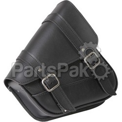 Dowco 59778-00; Black Synthetic Leather Swingarm Bag 10.5-inch X 11.5-inch X 4.5-inch; 2-WPS-63-0702