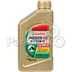 Castrol 6080; Power Rs V-Twin 4T Synthetic Oil 20W-50 1Qt