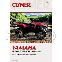 Clymer Manuals M490-3; M490 Yamaha YFM350/400 Er/Fw 1987-2004 Clymer Repair Manual