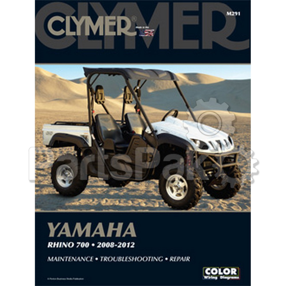 Clymer Manuals M291; Yamaha Rhino 700 '08-12 ATV Repair Service Manual