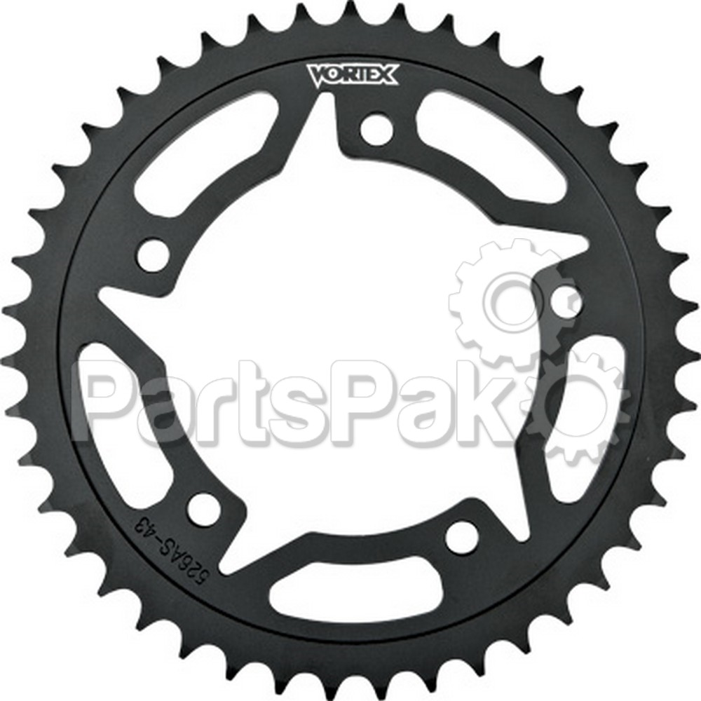 Vortex 252S-43; Vortex Sprocket Rear Aluminum 43T Black