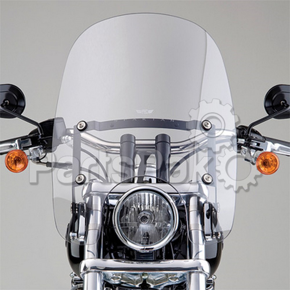 National Cycle N21201; SPARTAN,18.5'' HT,Clear Windshield,Q, for FXDC models