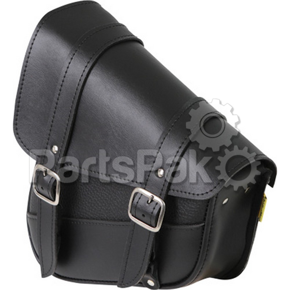 Dowco 59776-00; Black Synthetic Leather Swingarm Bag 10.5-inch X 11.5-inch X 4.5-inch